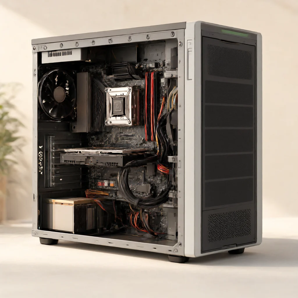 فضای داخلی کیس و مدیریت کابل برای استفاده از Zotac RTX 3080 Trinity OC 10GB 320bit استوک