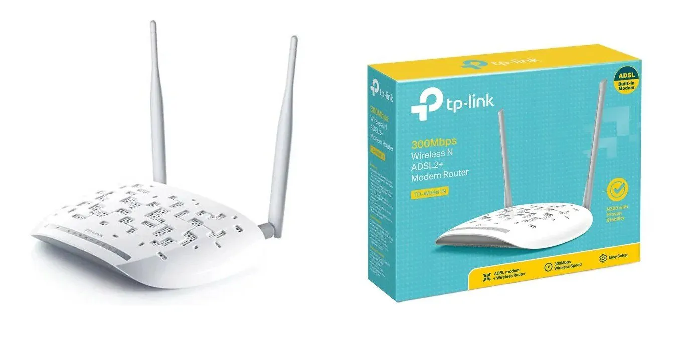 مودم روتر بی‌سیم TP-Link ADSL2 Plus مدل W8961N