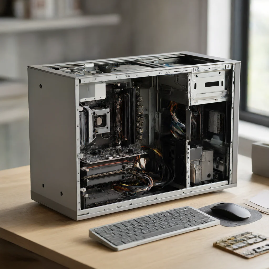 نمای مفهومی فضای داخلی کیس گرین مدل GRIFFIN G6 و مدیریت منظم کابلها