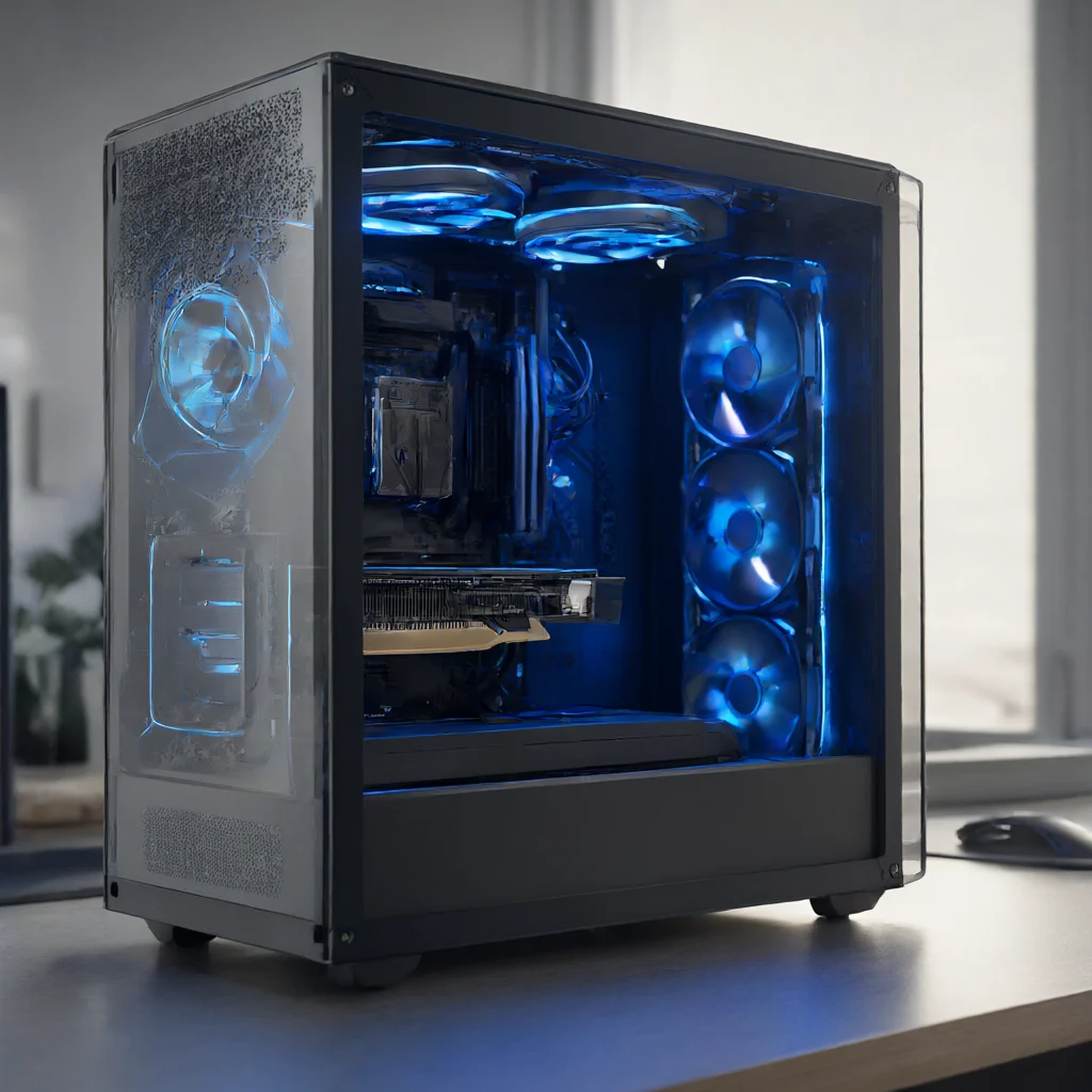 محیط گیمینگ با کارت گرافیک RTX 3080 PALIT GamingPro 10GB داخل کیس