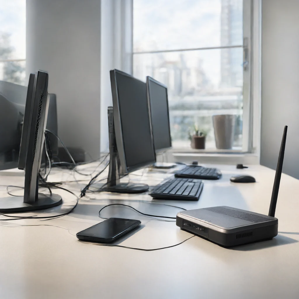 استفاده از مودم روتر 4G LTE سیم کارتی تی پی لینک مدل Archer MR200 V6 در دفتر کوچک