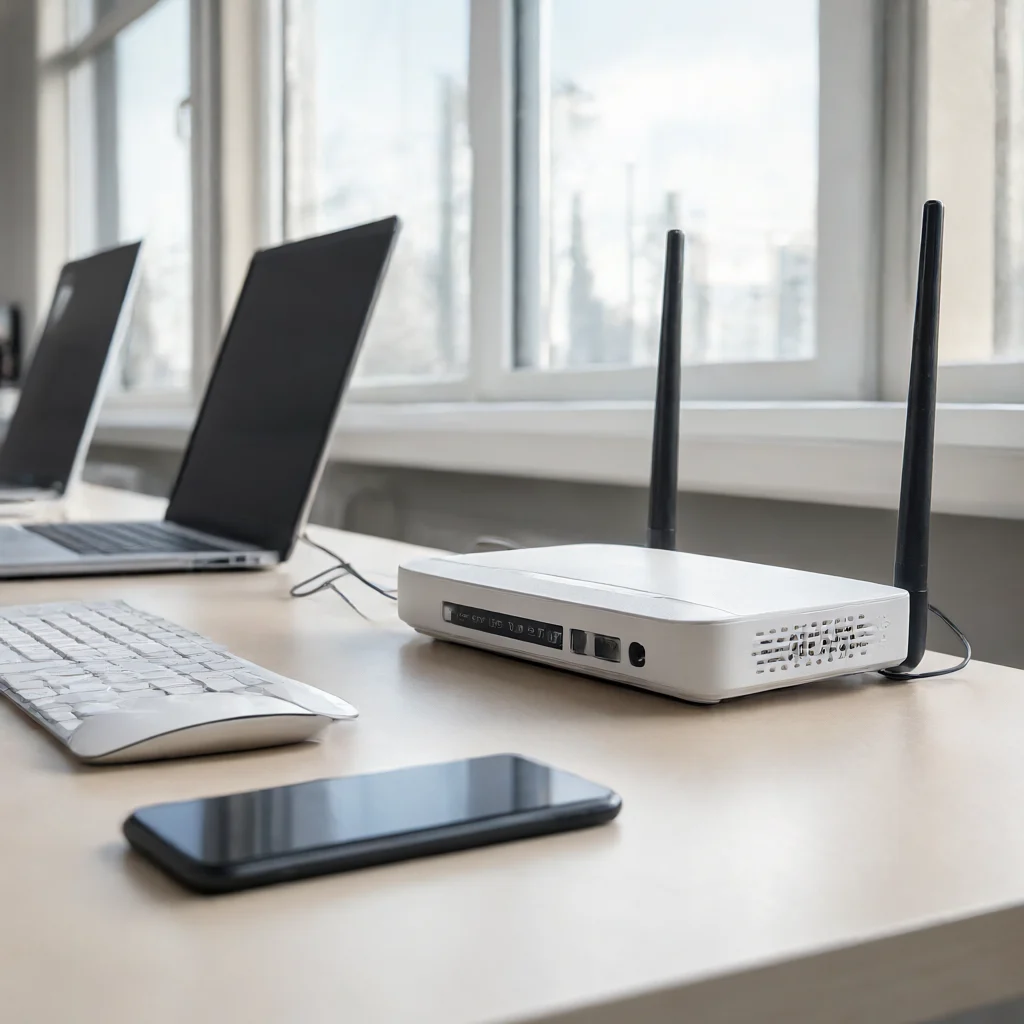فضای کاری چنددستگاهی برای استفاده از مودم 4G/TD-LTE ایرانسل مدل TF-i60 G1