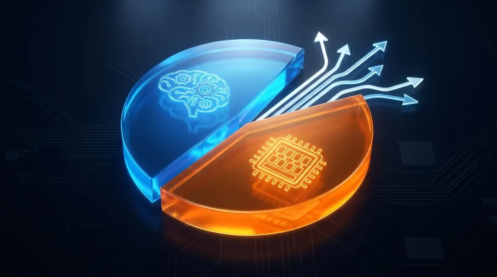 راهنمای بودجهبندی انتخاب CPU با نشان دادن تخصیص درصدی بودجه بین CPU و GPU