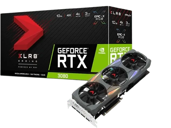 کارت گرافیک PNY GeForce RTX 3080 10GB XLR8 Gaming
