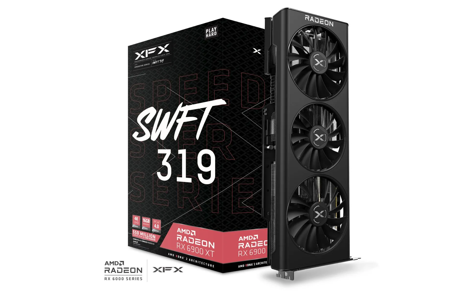کارت گرافیک ایکس اف ایکس RX 6900 XT مدل SWFT 319 ظرفیت ۱۶ گیگابایت GDDR6