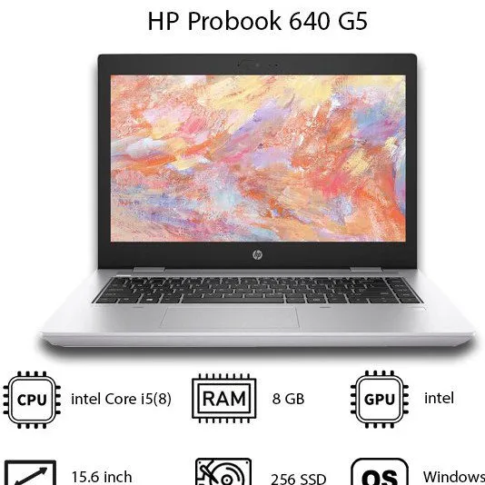 لپ تاپ استوک اچ پی HP ProBook 640 G5 – i5 8GB 256GBSSD intel
