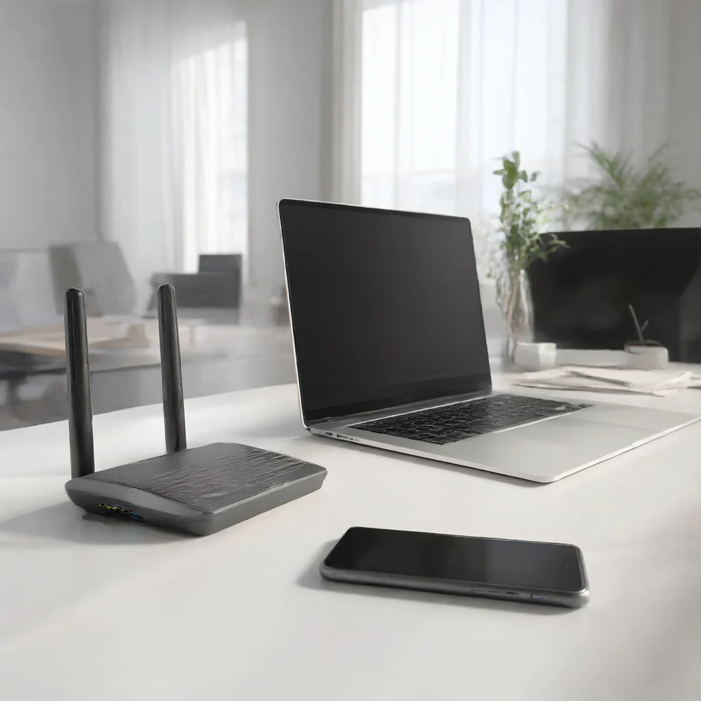 محیط کار خانگی با مودم روتر 4.5G TD-LTE بی سیم N300 هوآوی مدل B612