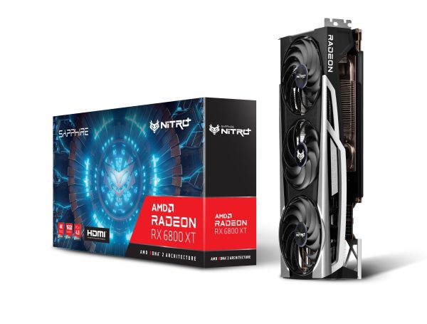 کارت گرافیک +Sapphire RX 6800 XT Nitro با حافظه 16 گیگابایت کارکرده
