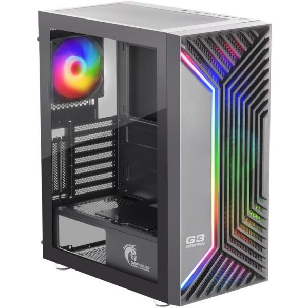 کیس کامپیوتر گرین GRIFFIN G3 Plus RGB Mid Tower مشکی